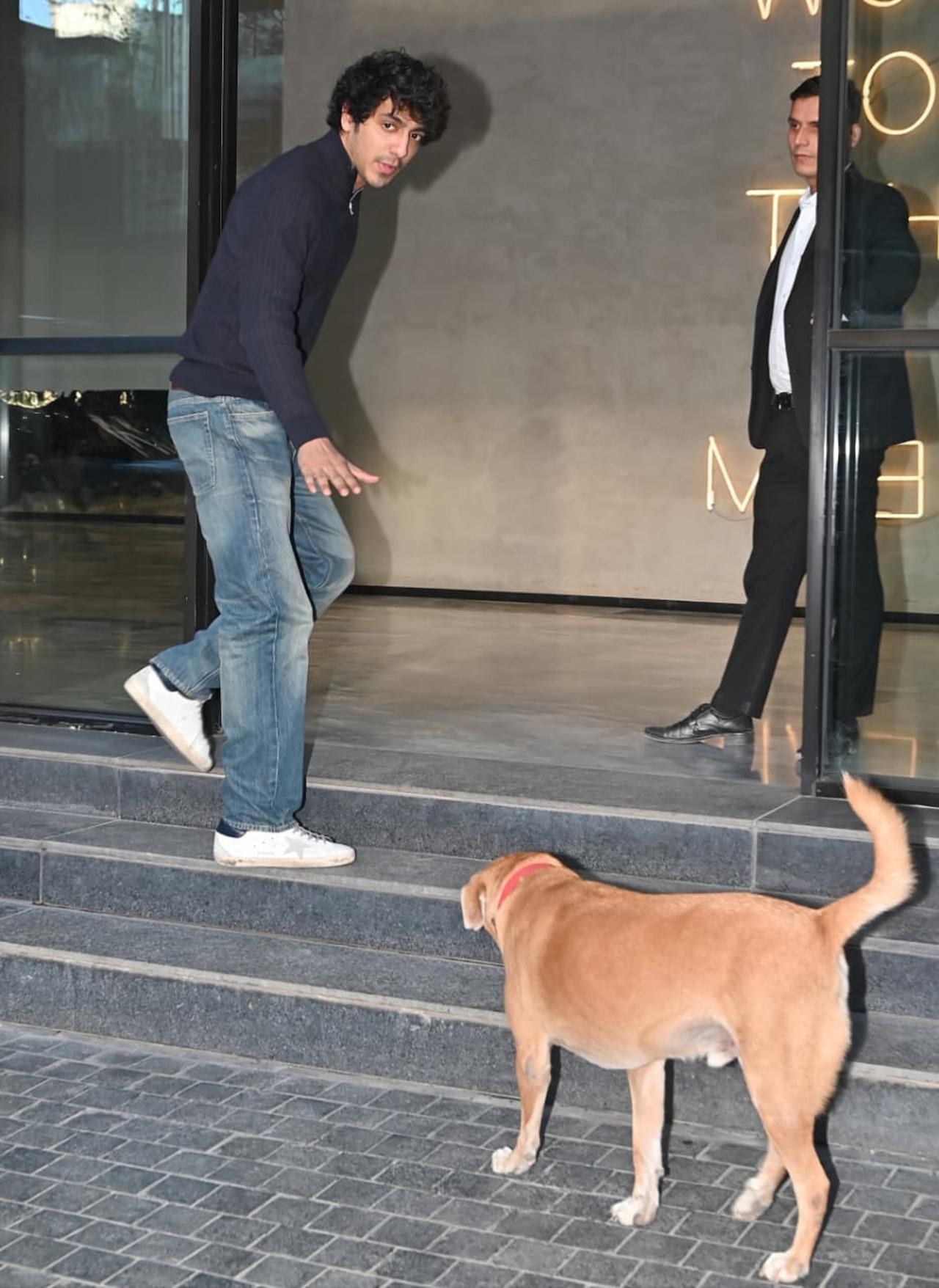 Ahaan Panday was seen visitig Excel Entertainment office on Thursday morning.